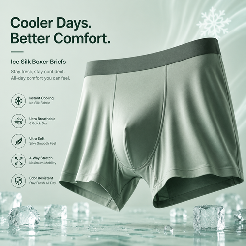 Men’s Cooling Ice Silk Underwear – Buy 1 Get 2 Free