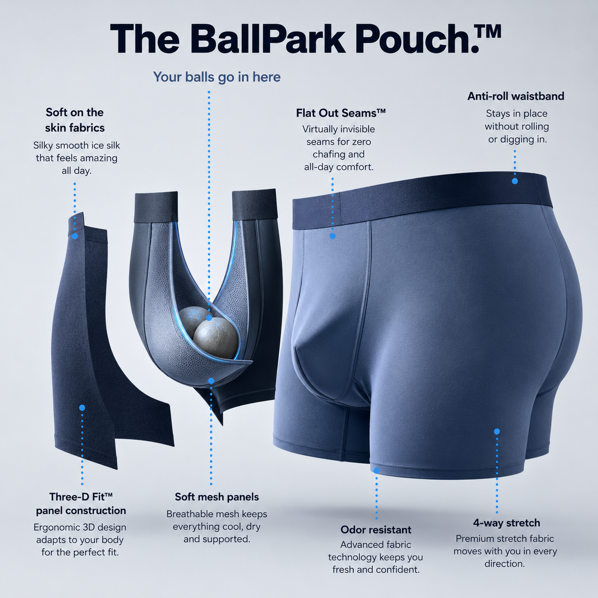 Men’s Cooling Ice Silk Underwear – Buy 1 Get 2 Free